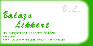 balazs lippert business card